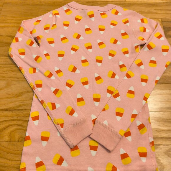 Hanna Andersson, Long Sleeve Candy Corn Pajama Top, Size 6-7 (NWT) - Picture 3 of 3